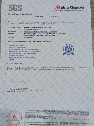 Certification Certification